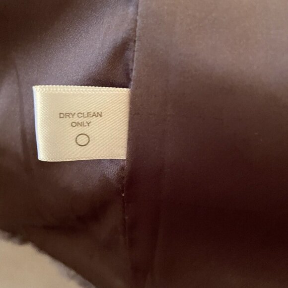 Boston Proper Vest Size 16 Taupe Faux Fur Sparkle Sequins Hook Closure NWOT - Picture 6 of 7